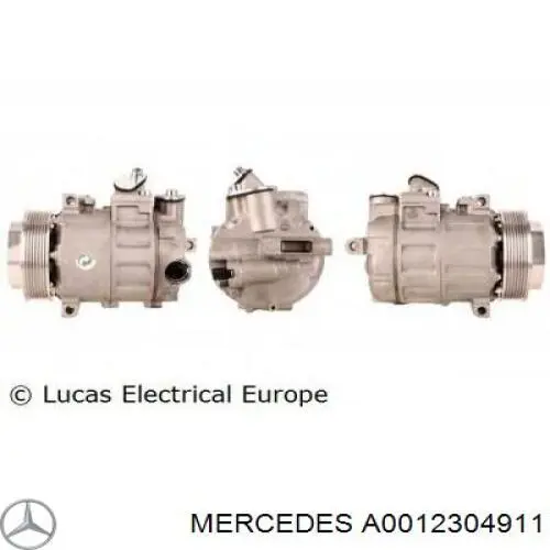 A0012304911 Mercedes Compressor de aparelho de ar condicionado