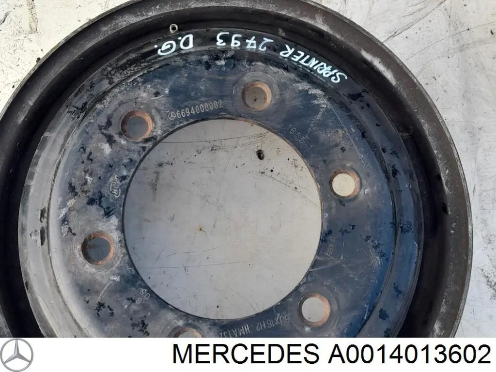 Discos de roda de aço (estampados) Mercedes A0014013602 preço, a partir de 174,31 USD