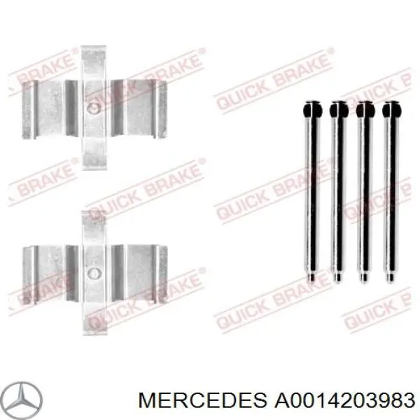 Compre A0014203983 Mercedes Suporte do freio traseiro esquerdo