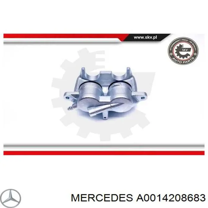Compre A0014208683 Mercedes Suporte do freio dianteiro esquerdo