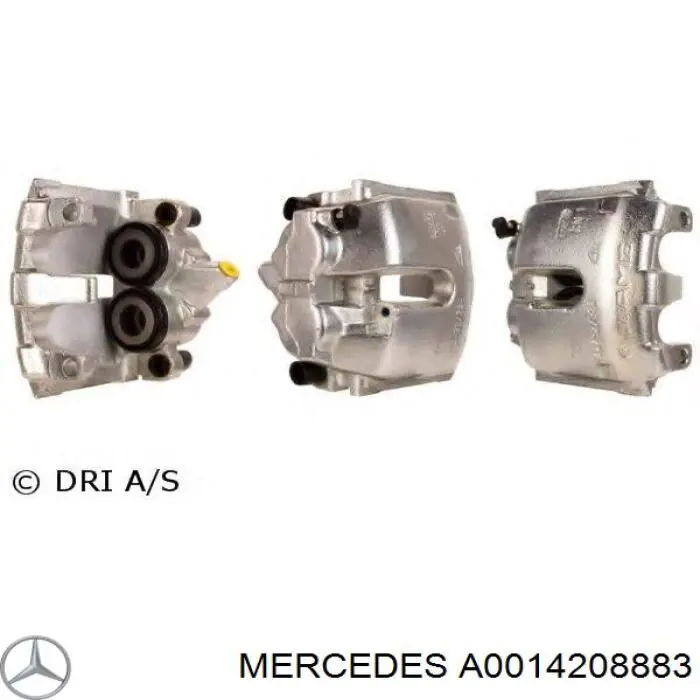 A0014208883 Mercedes Suporte do freio dianteiro esquerdo