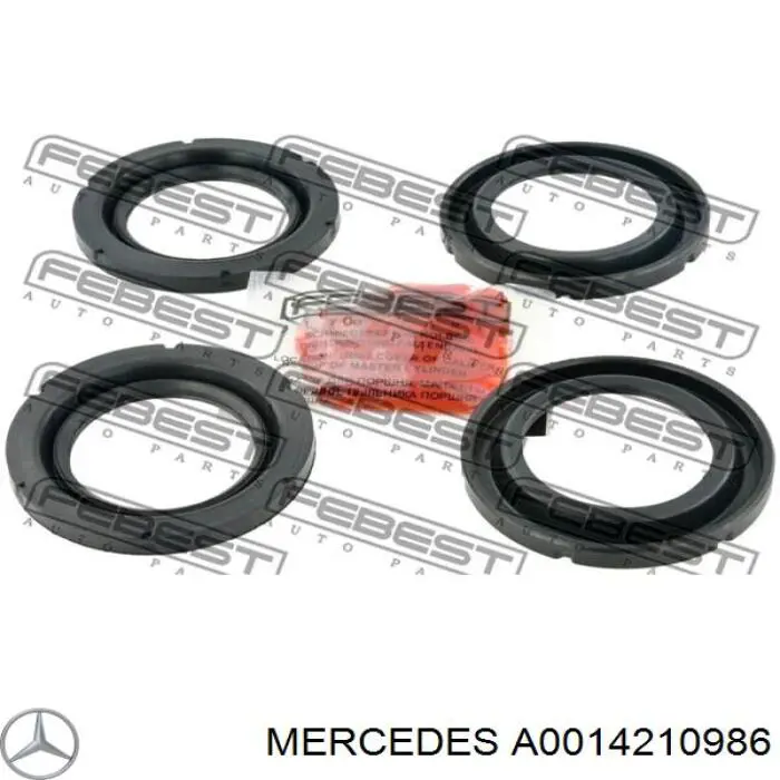 A0014210986 Mercedes Kit de reparação de suporte do freio dianteiro