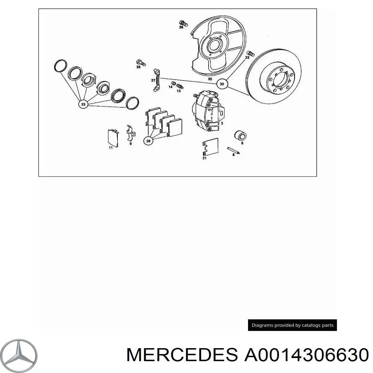 Reforçador dos freios a vácuo Mercedes 14306630 preço, a partir de 929,10 USD