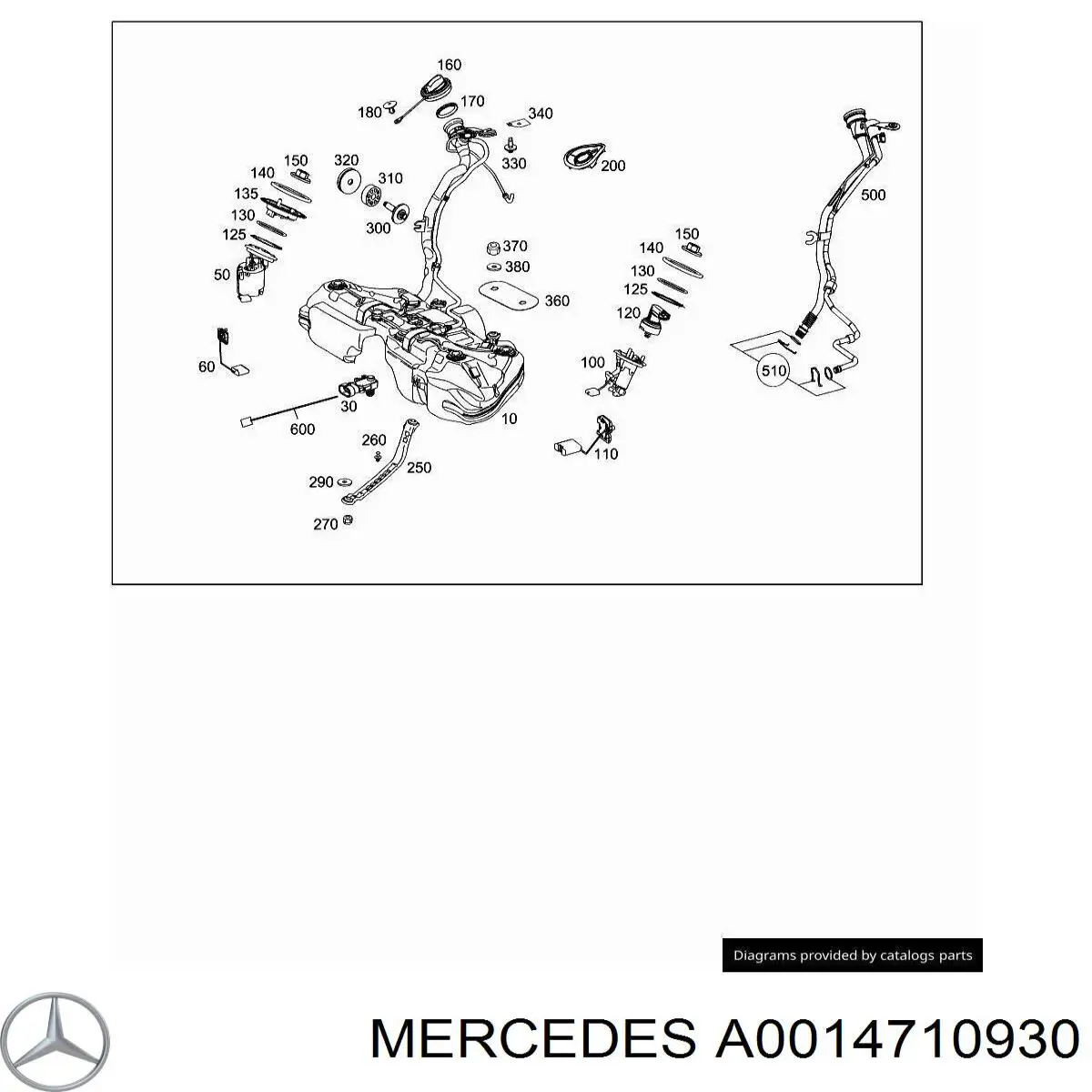  Mercedes A0014710930 preço, a partir de 56,34 USD