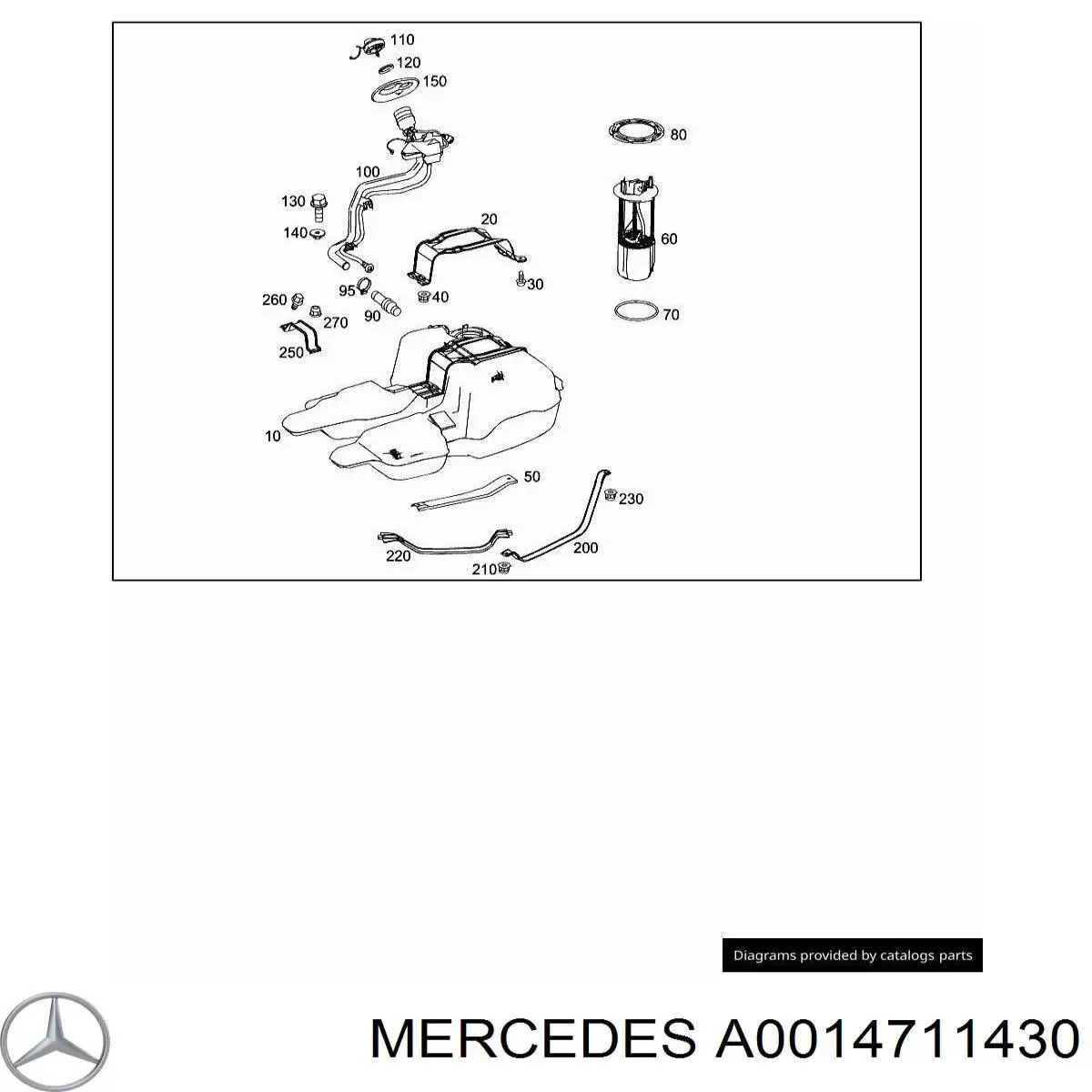  Mercedes A0014711430 preço, a partir de 56,41 USD