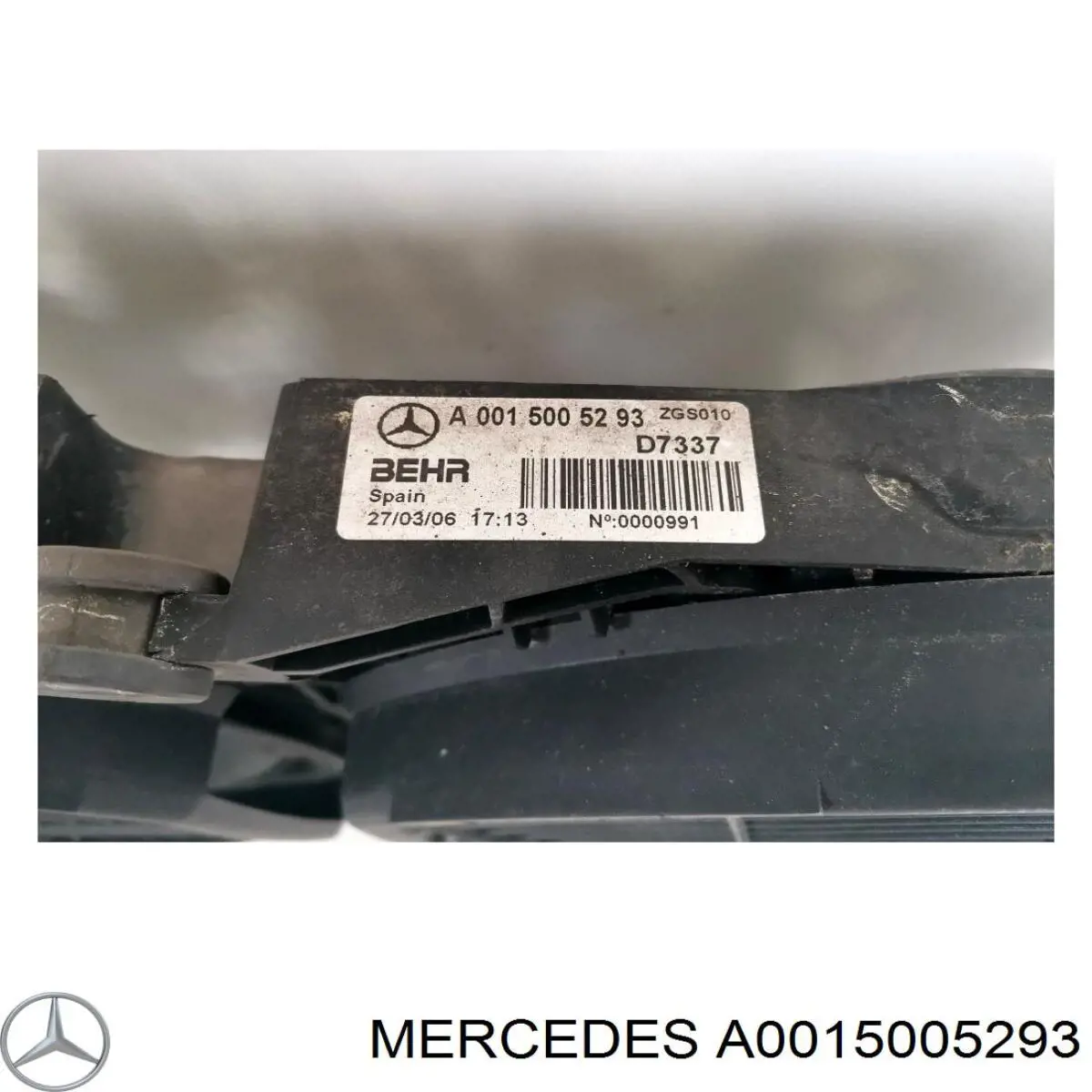 A0015005293 Mercedes Difusor do radiador de esfriamento