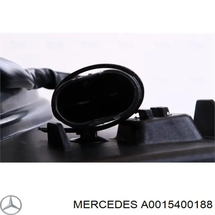 Compre A0015400188 Mercedes Ventilador elétrico de esfriamento montado (motor + roda de aletas)