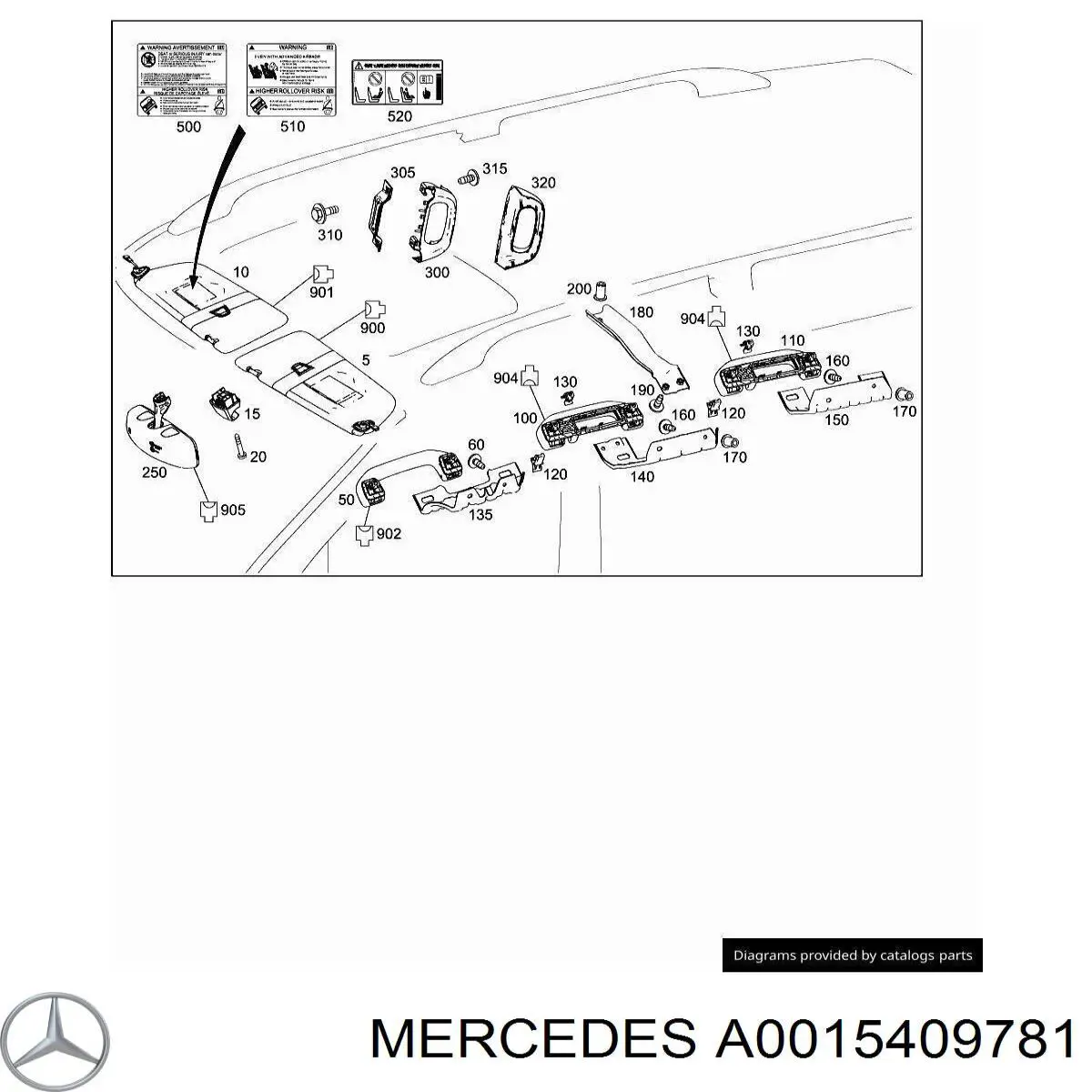 A0015409781 Mercedes 