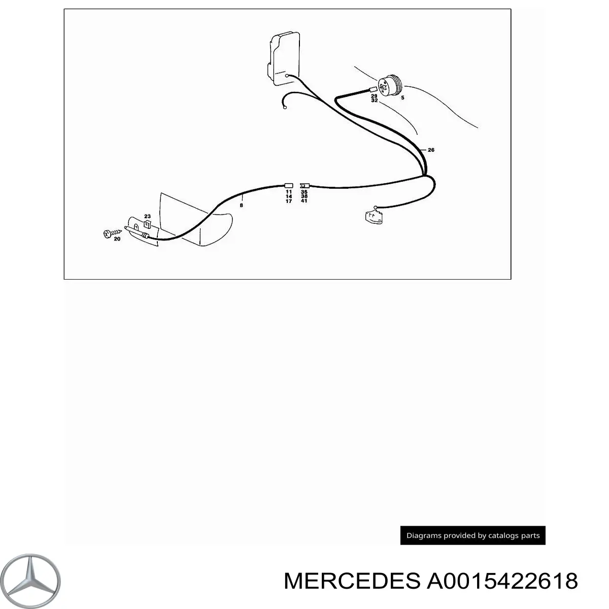 A0015422618 Mercedes Sensor de temperatura do meio ambiente