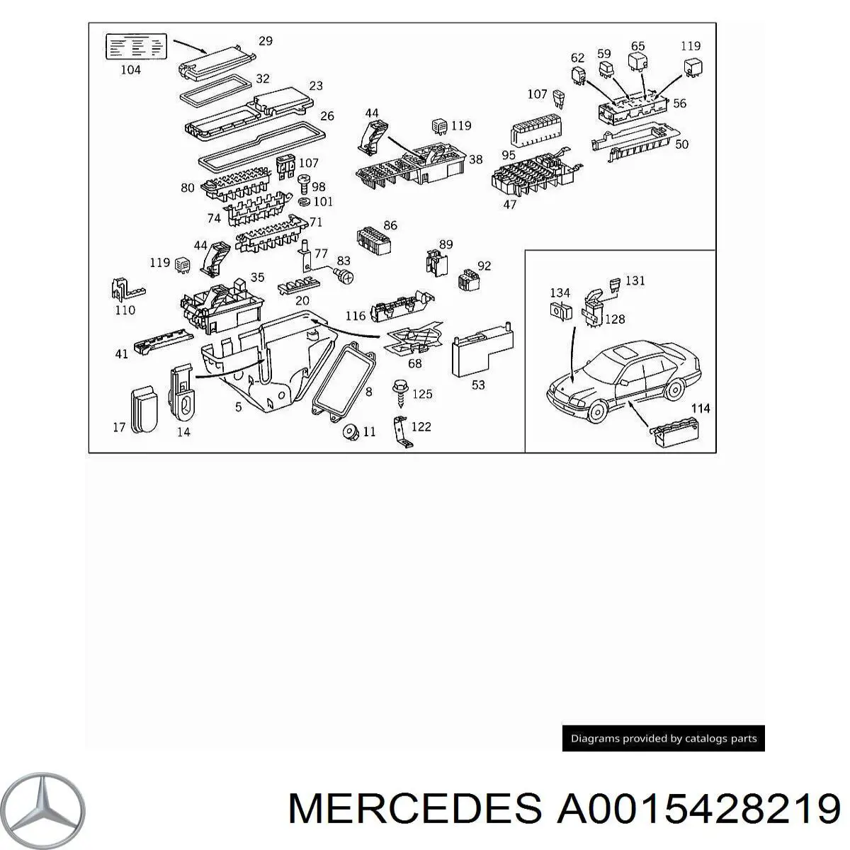 Regulador de revoluções de ventilador de esfriamento (unidade de controlo) Mercedes A0015428219 preço, a partir de 49,62 USD