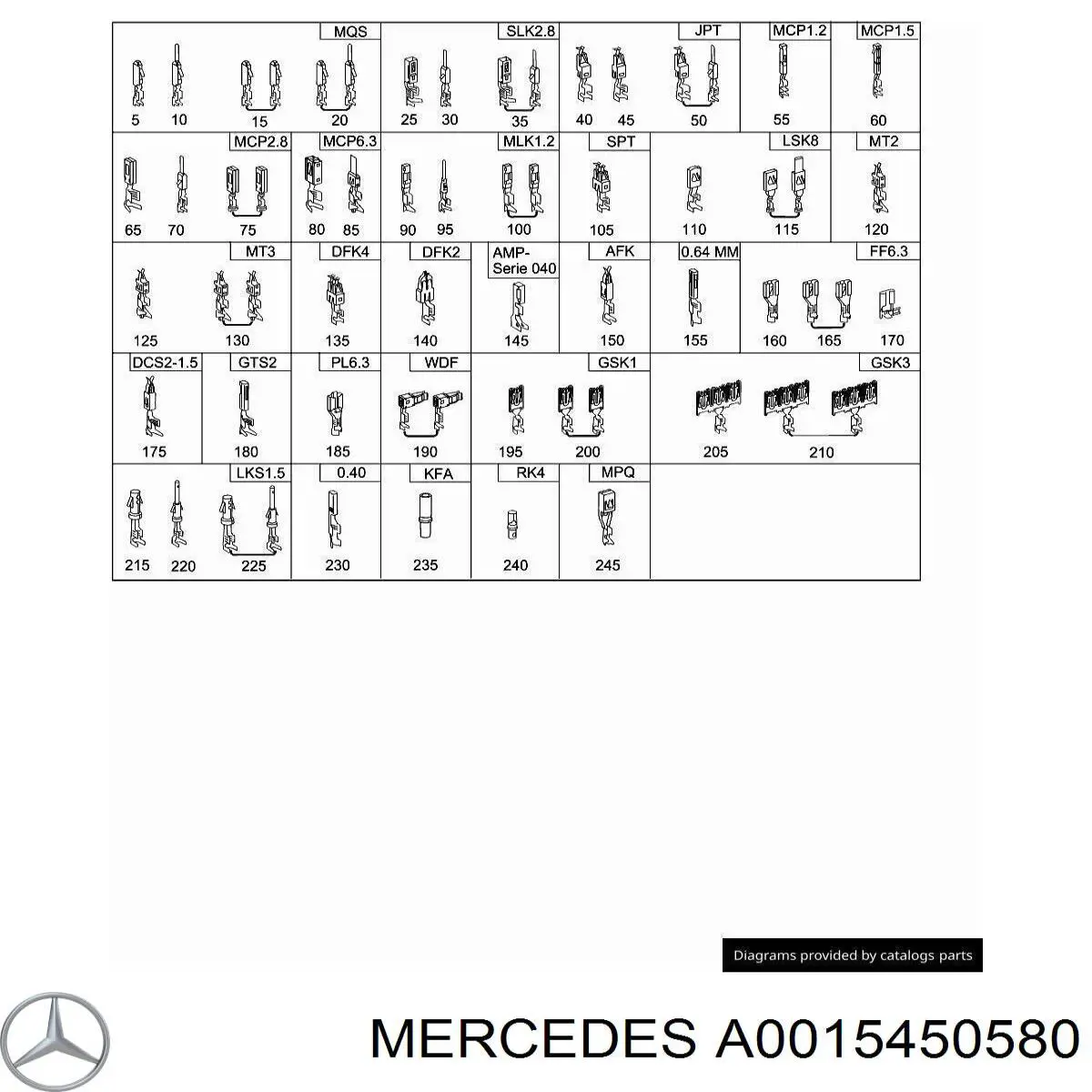 A0015450580 Mercedes 