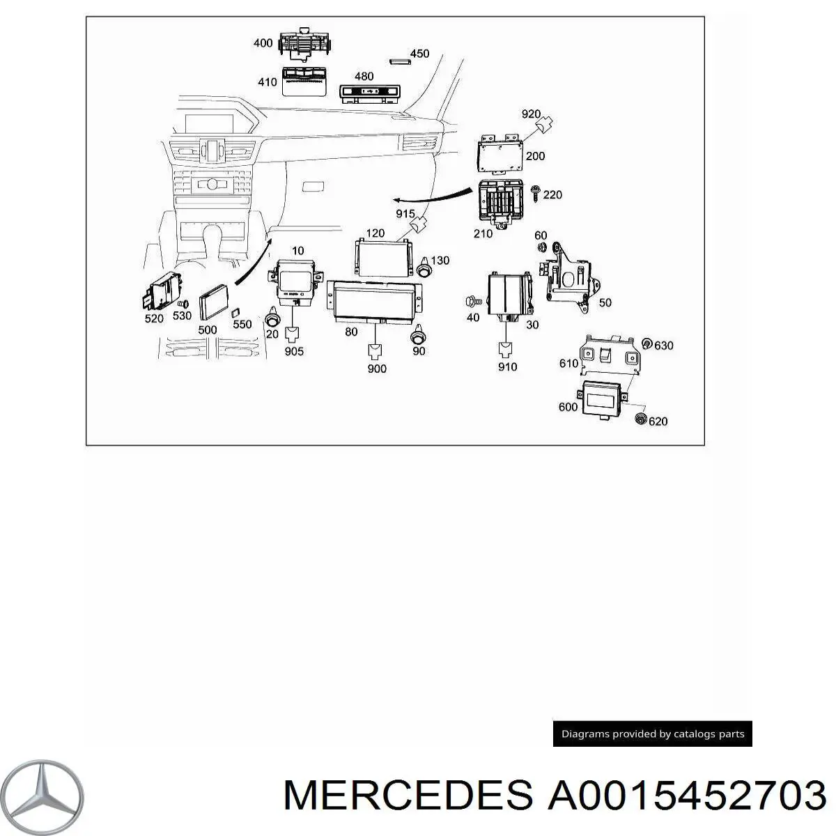 A0015452703 Mercedes 