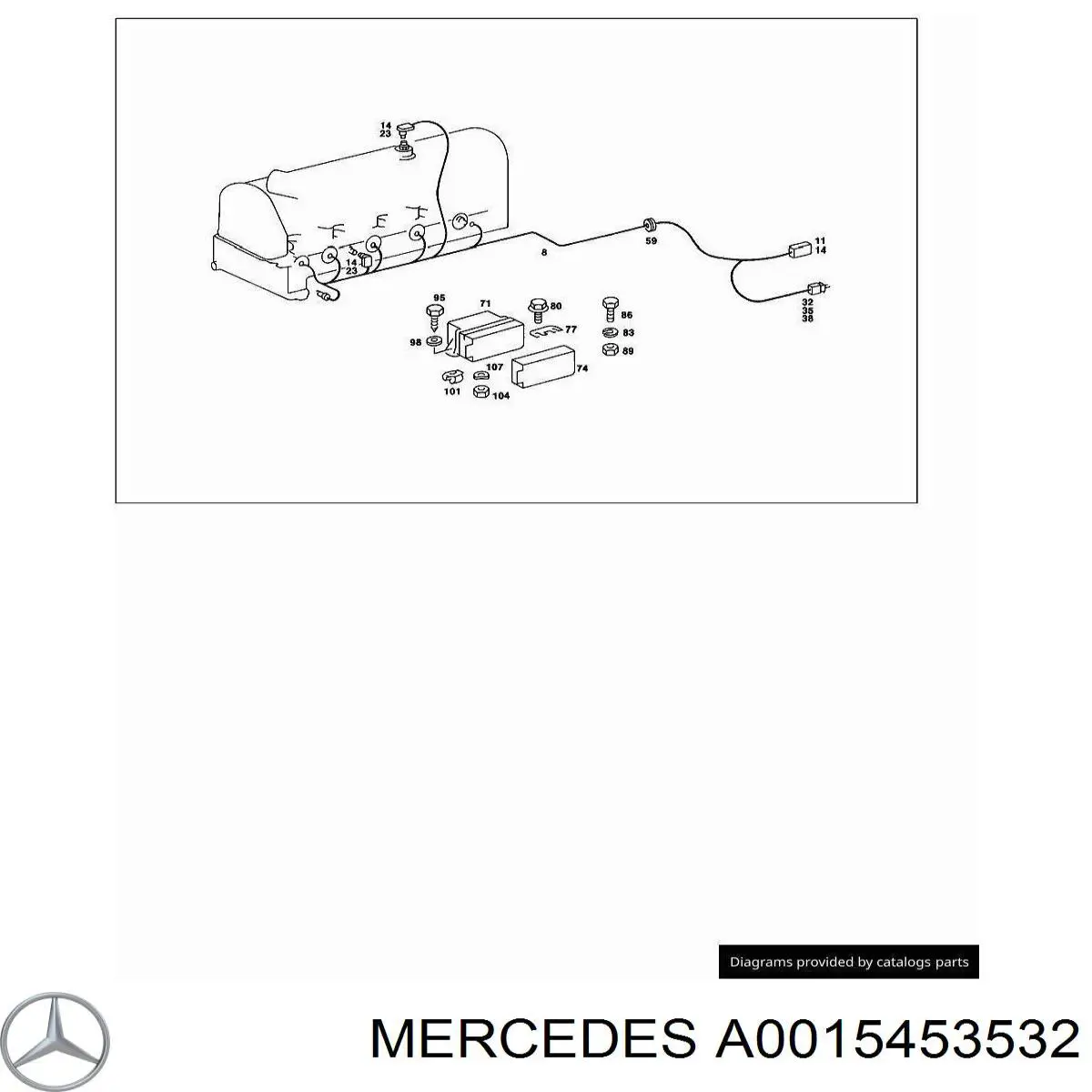  Mercedes A0015453532 preço, a partir de  