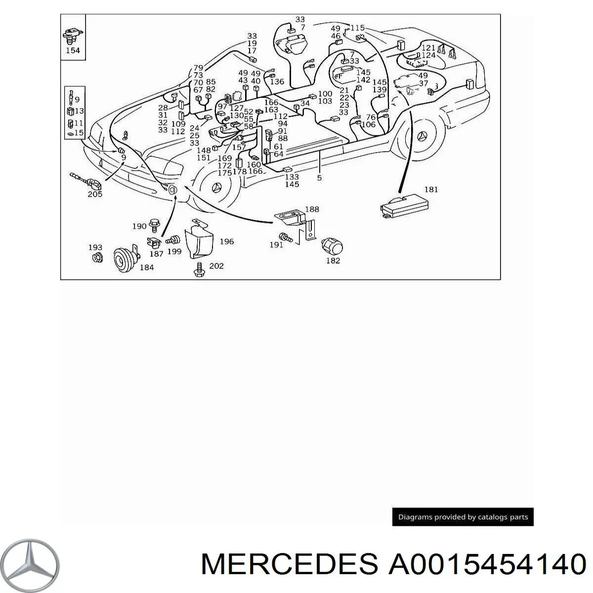  Mercedes A0015454140 preço, a partir de 10,46 USD