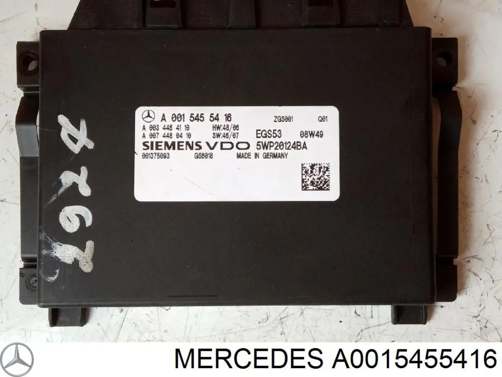A0015455416 Mercedes Módulo de direção (Centralina eletrônica) da Caixa Automática de Mudança eletrônica