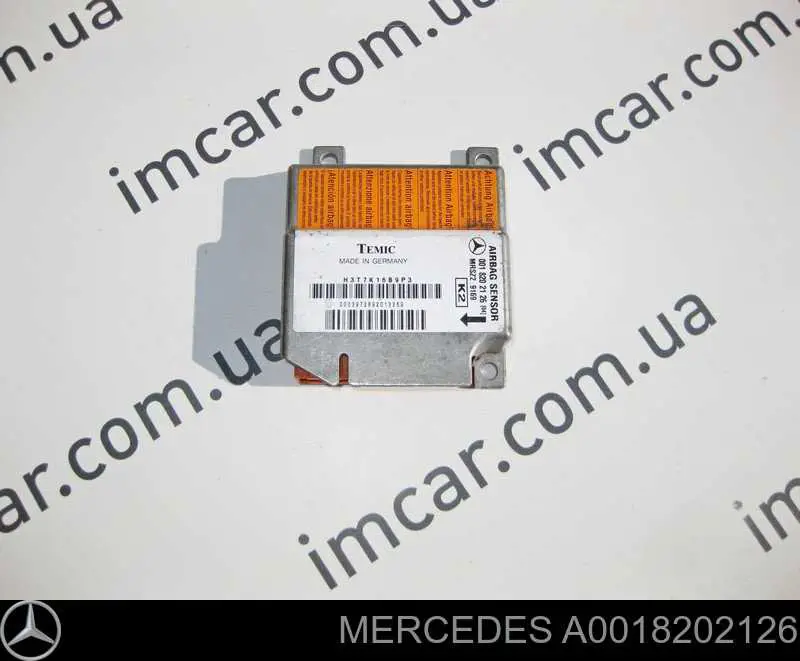 A0018202126 Mercedes Módulo processador de controlo da bolsa de ar (Centralina eletrônica AIRBAG)