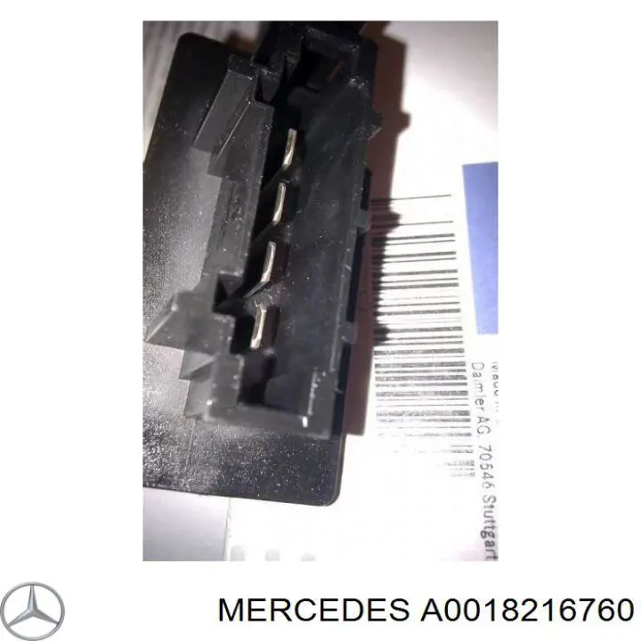 A0018216760 Mercedes Resistor (resistência) de ventilador de forno (de aquecedor de salão)