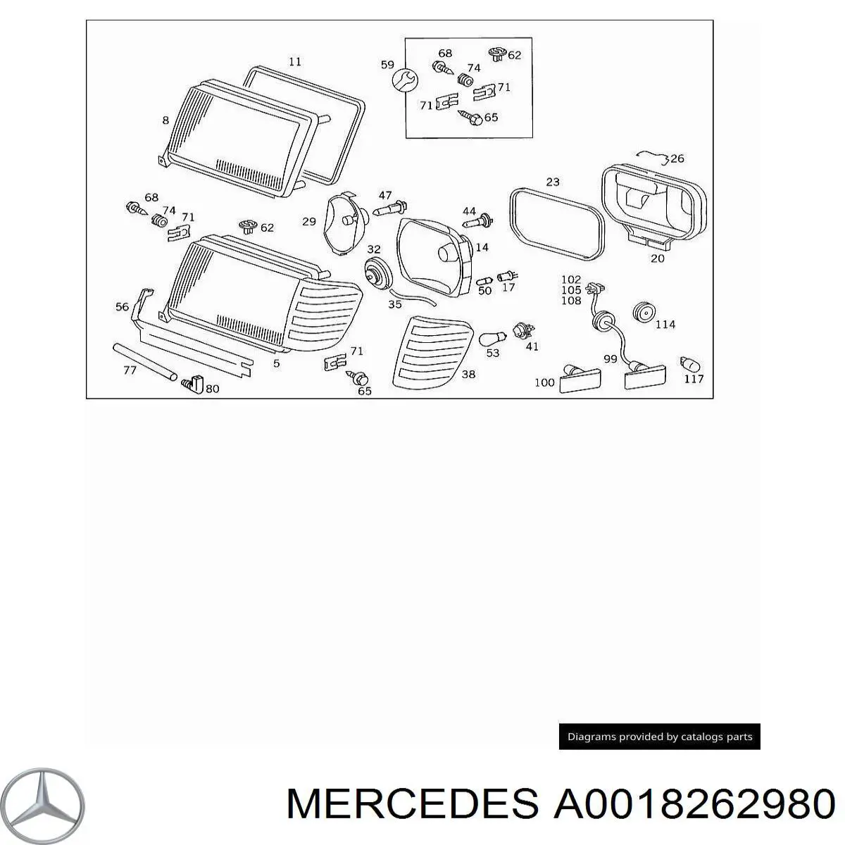 0018262980 Mercedes 