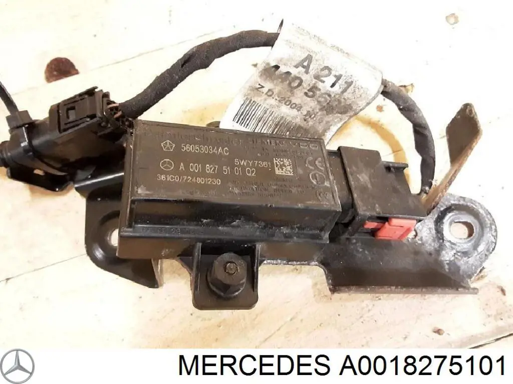 A0018275101 Mercedes Unidade do sistema de controlo de pressão nos pneus