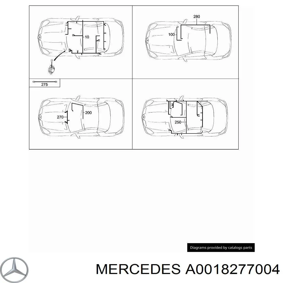 Porta-malas do teto Mercedes A0018278204 preço, a partir de 103,11 USD