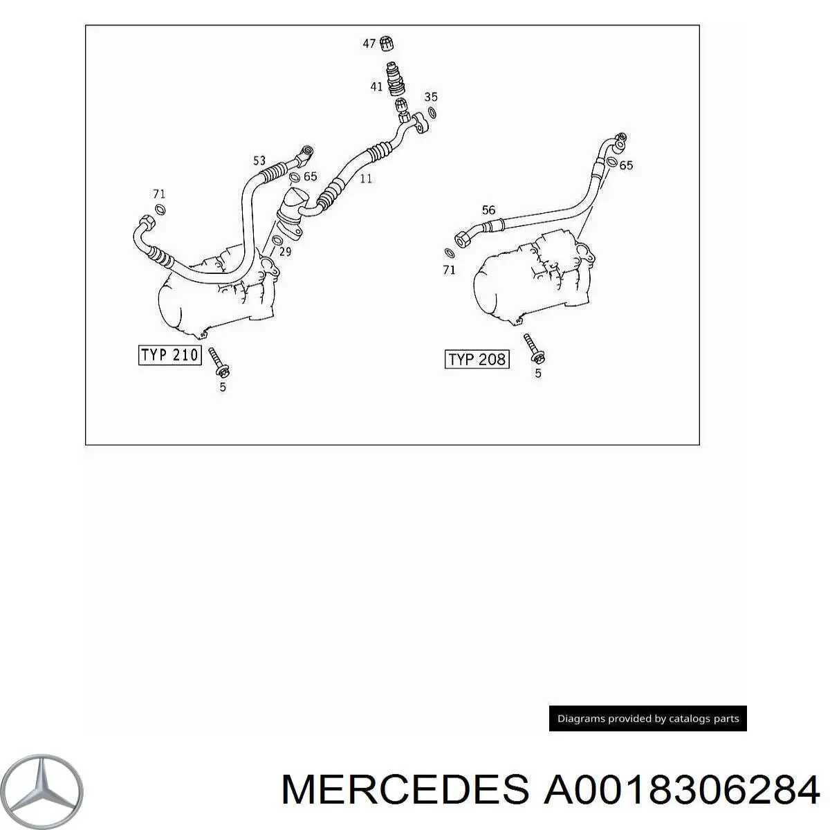 A0018306284 Mercedes 