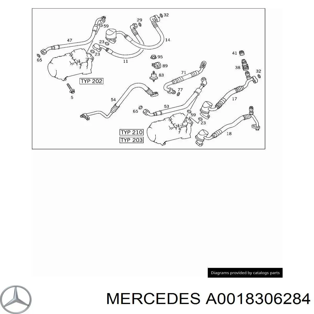  Mercedes A0018306284 preço, a partir de 42,02 USD