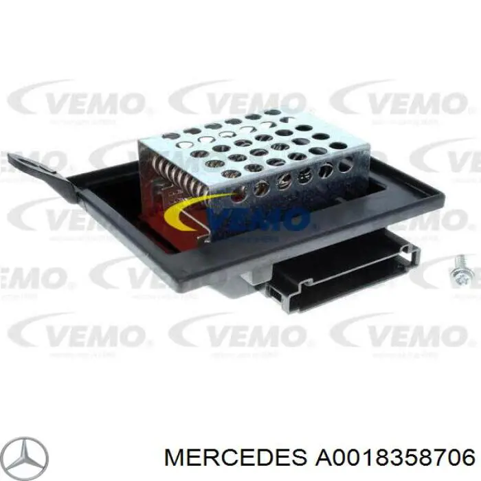 Resistor (resistência) de ventilador de forno (de aquecedor de salão) Mercedes A0018358706 preço, a partir de 28,52 USD