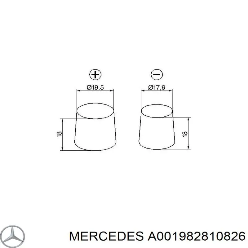 Bateria recarregável (PILHA) Mercedes A001982810826 preço, a partir de 227,29 USD