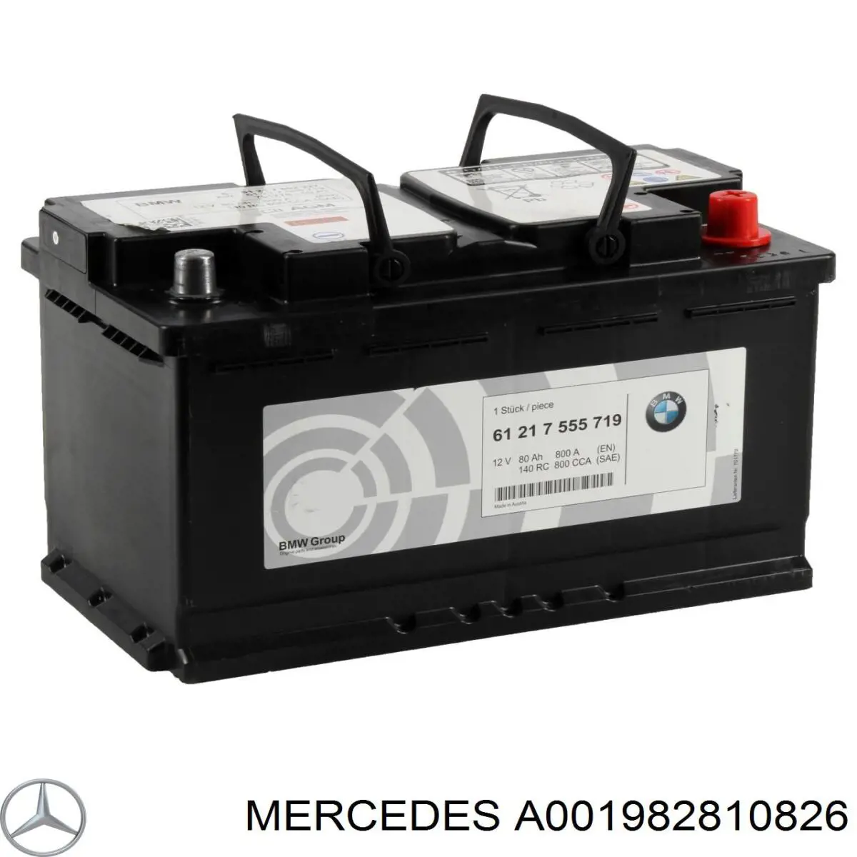 Compre A001982810826 Mercedes Bateria recarregável (PILHA)