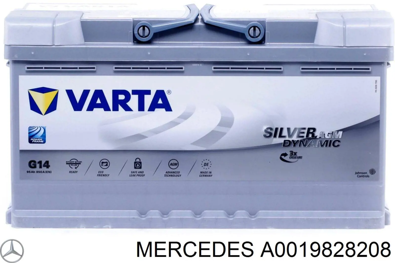 A0019828208 Mercedes Bateria recarregável (PILHA)