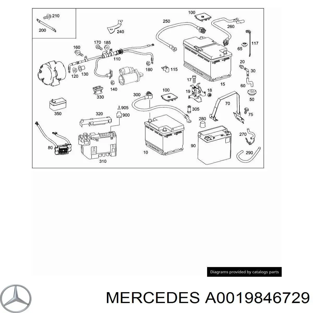  Mercedes A0019846729 preço, a partir de 2,07 USD