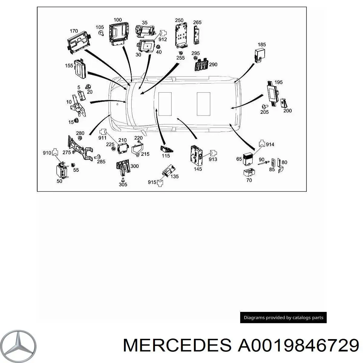 Compre A0019846729 Mercedes 