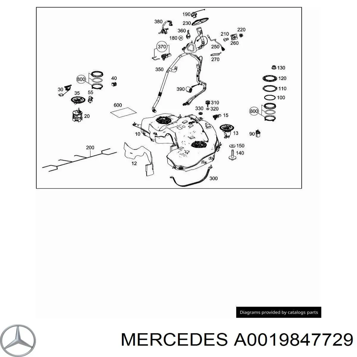 A0019847729 Mercedes 