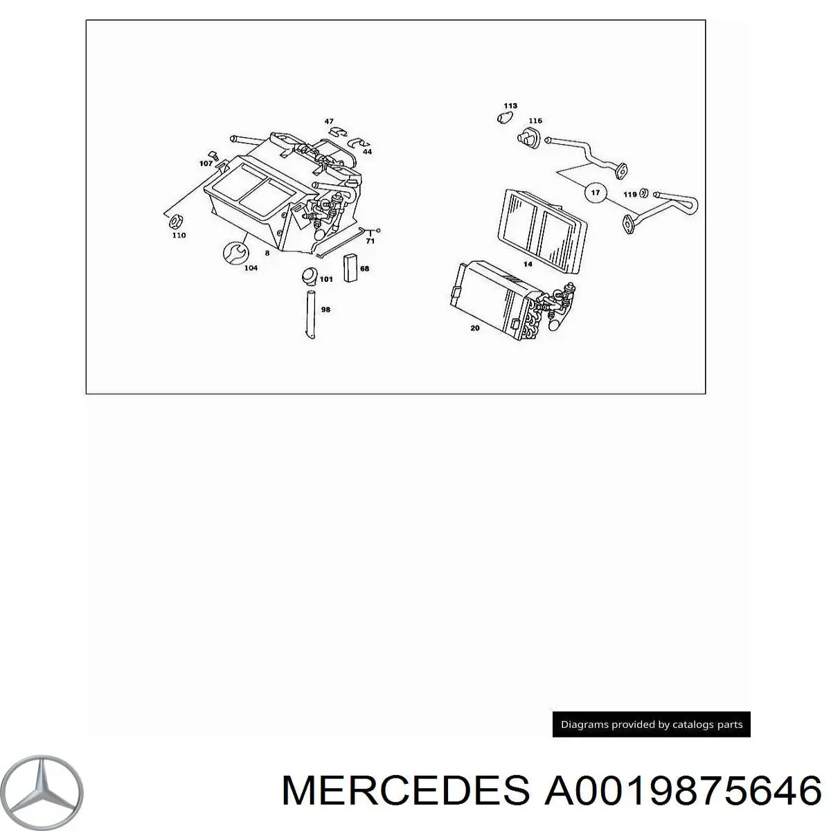 A0019875646 Mercedes 