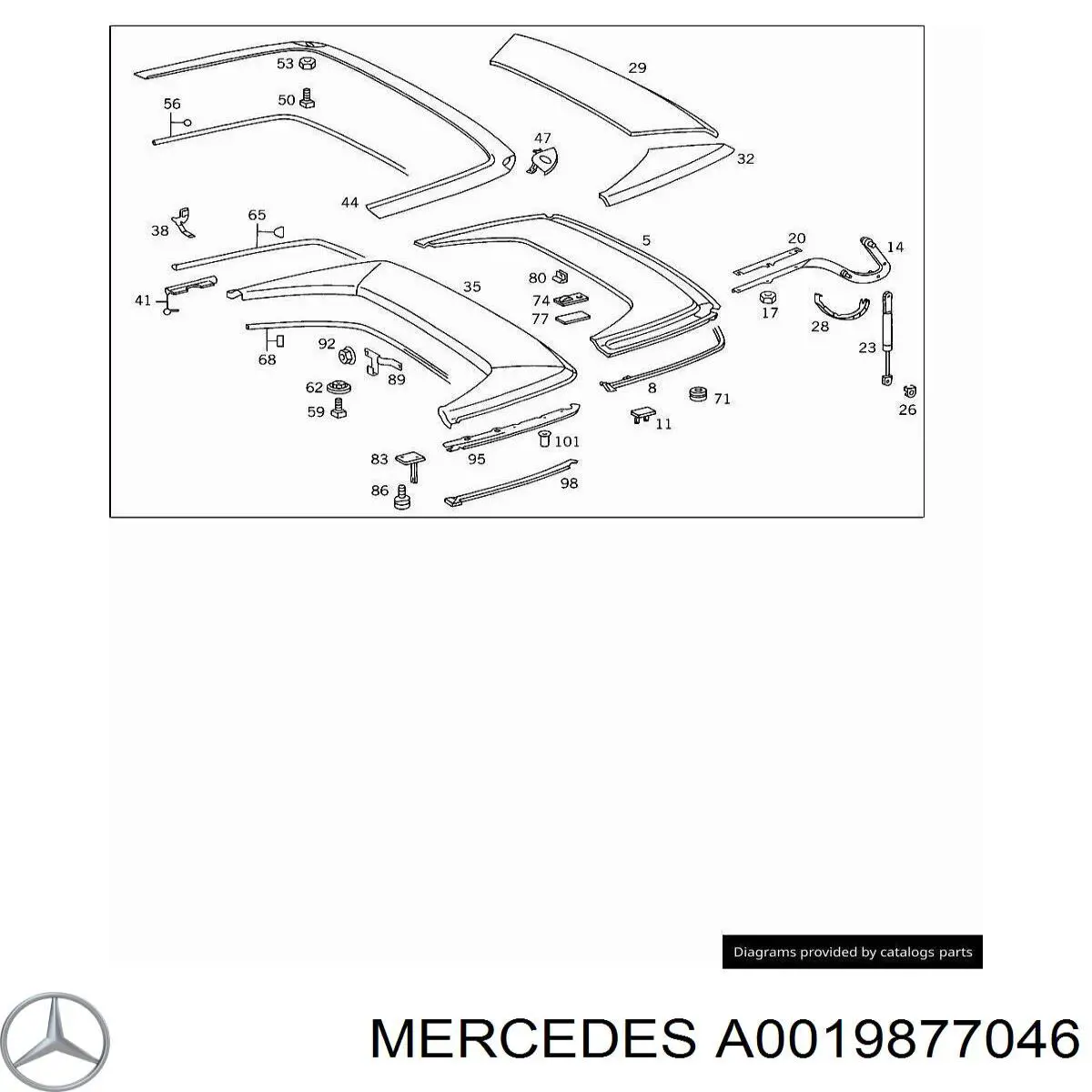 A0019877046 Mercedes 