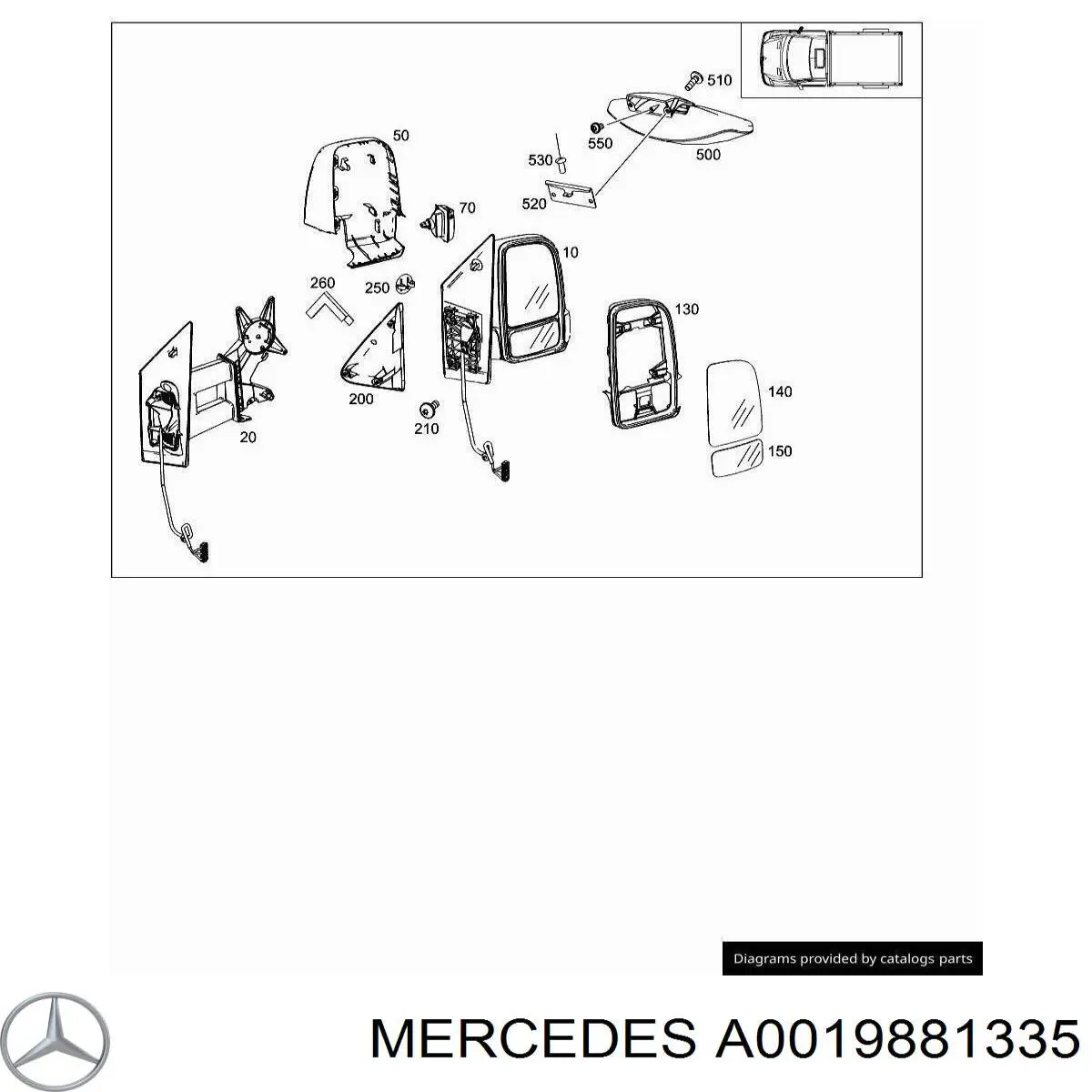 Compre A0019881335 Mercedes 