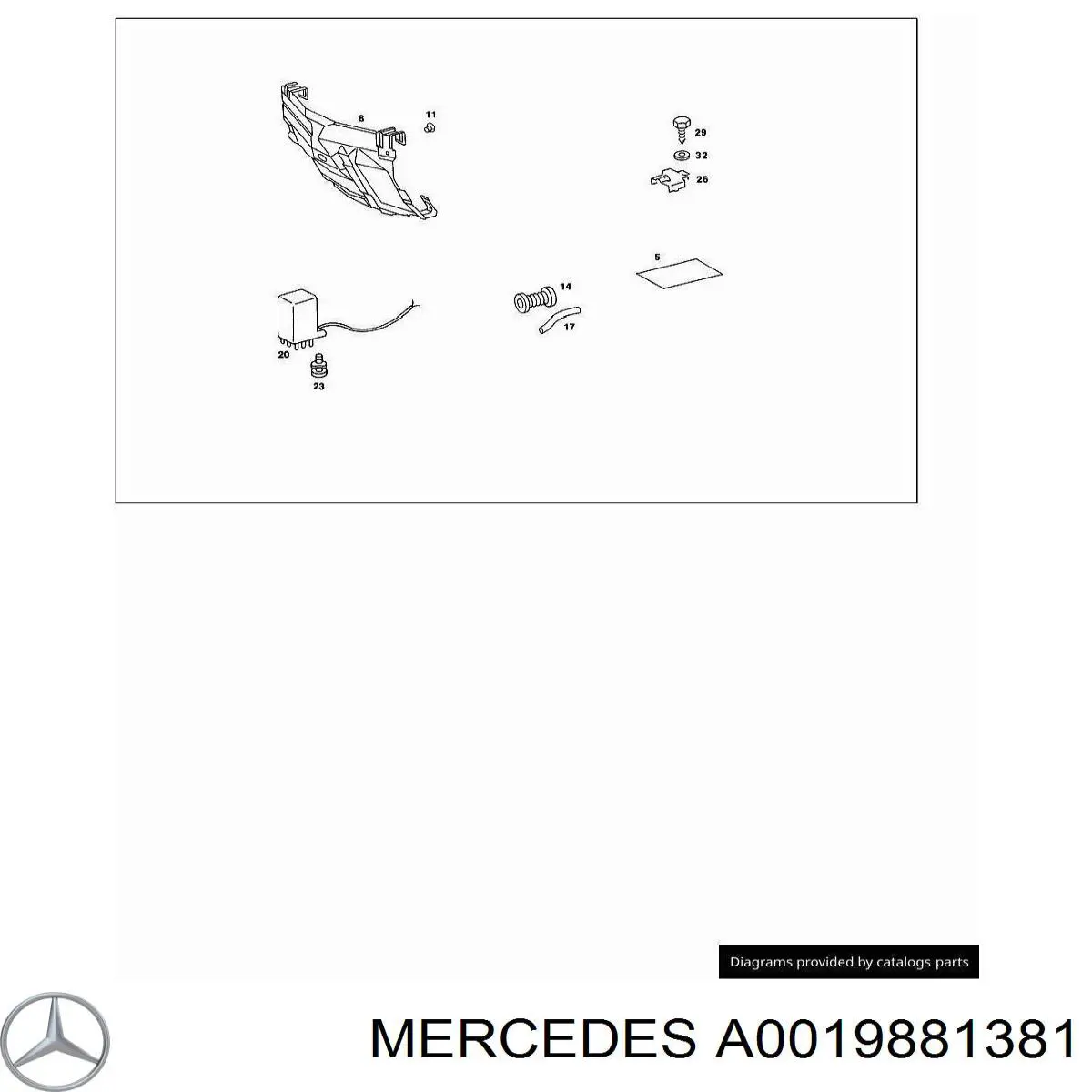 Compre 4A5853909 VAG Pára-choque (grade de proteção) da capota