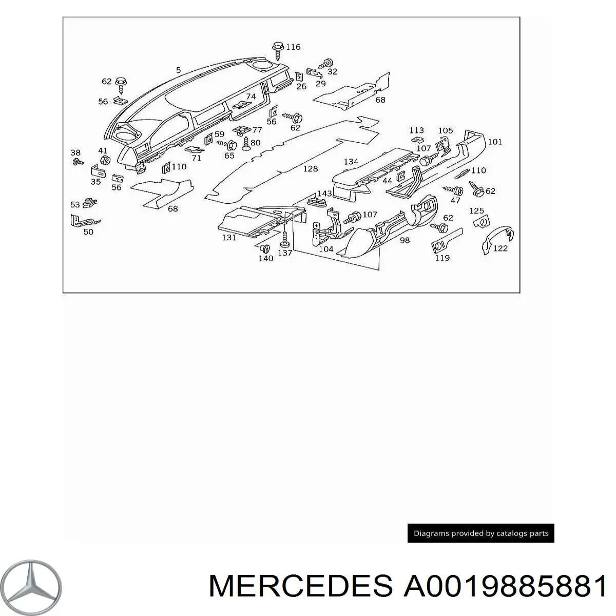 A0019885881 Mercedes 