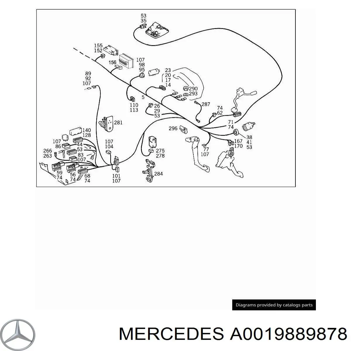  Mercedes A0019889878 preço, a partir de 2,41 USD