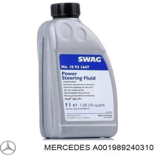 Fluido da Direção hidrâulica assistida A001989240310 Mercedes