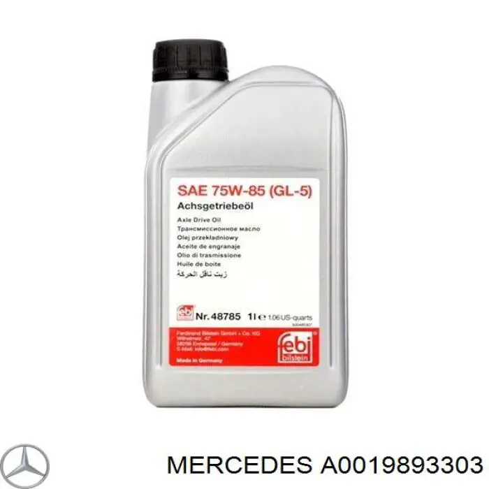 Óleo de transmissão Mercedes A0019893303 preço, a partir de 12,35 USD