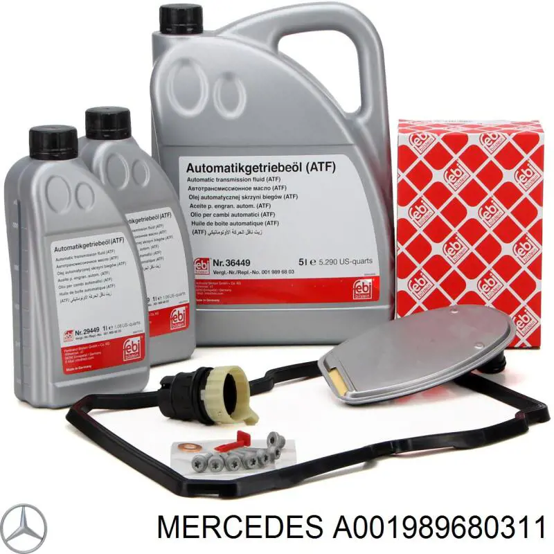 Óleo de transmissão Mercedes A001989680311
