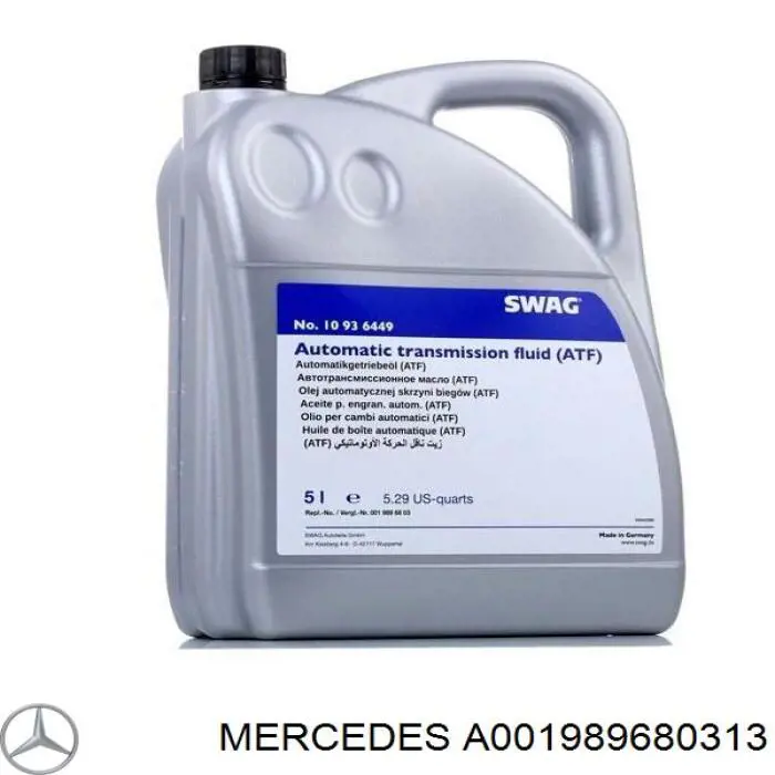 Óleo de transmissão A001989680313 Mercedes