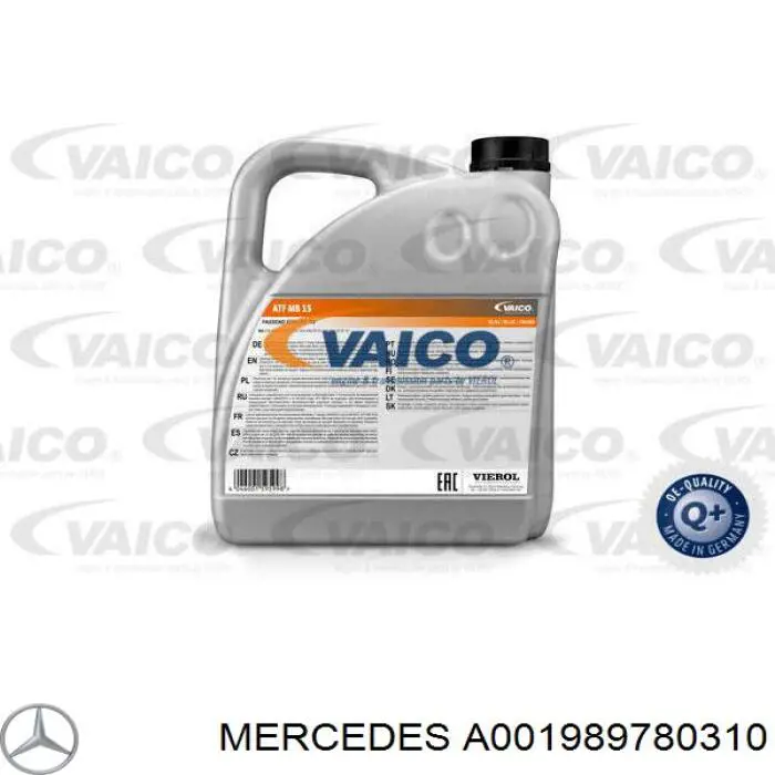 Óleo de transmissão A001989780310 Mercedes