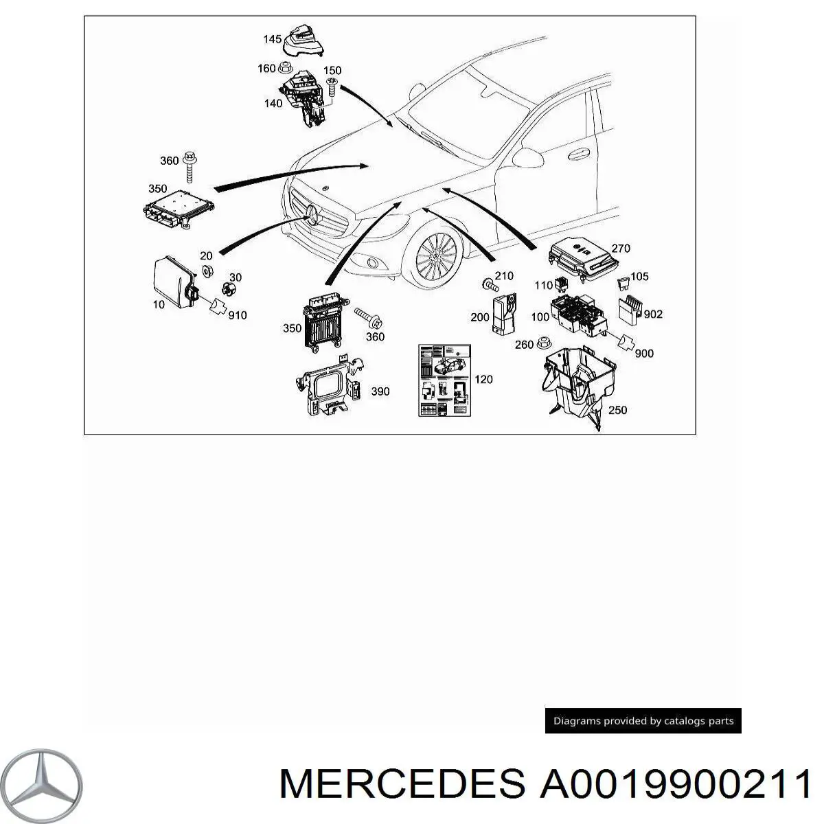 A0019900211 Mercedes 