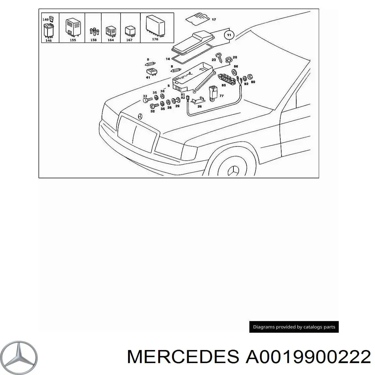  Mercedes A0019900222 preço, a partir de 14,49 USD