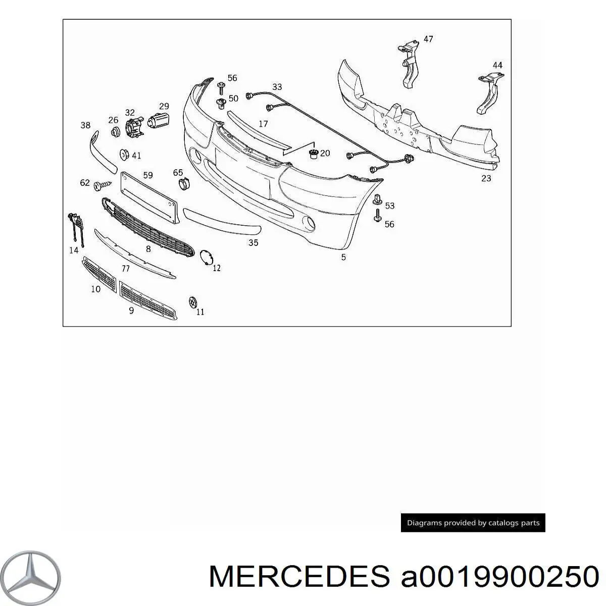 A0019900250 Mercedes 