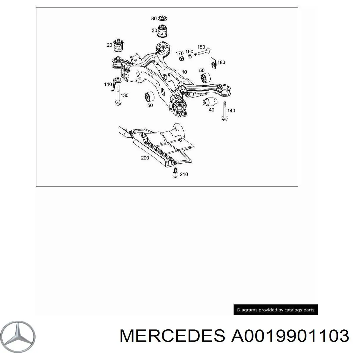 Parafuso de fixação do braço oscilante inferior traseiro Mercedes 0019901103 preço, a partir de 21,07 USD