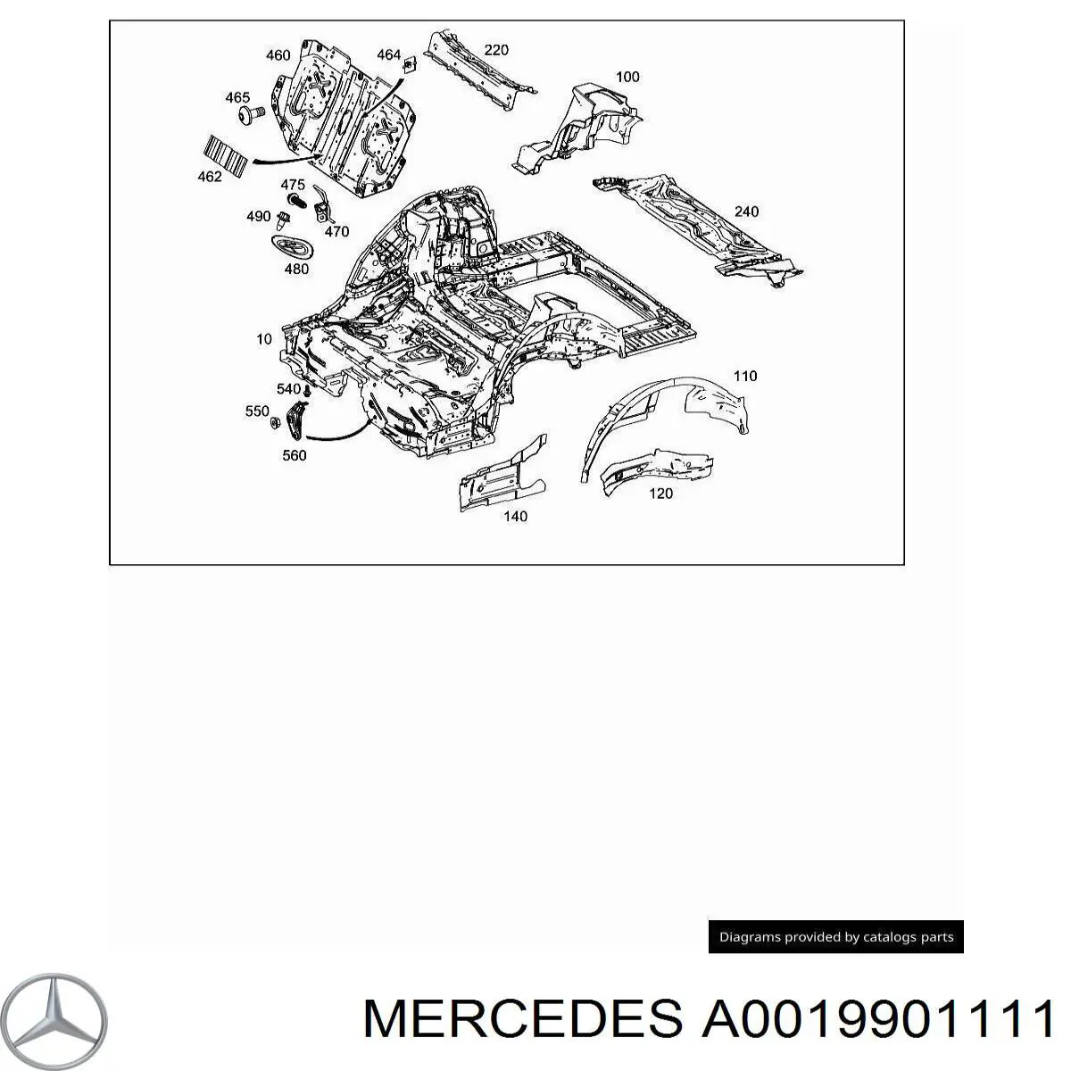 A0019903811 Mercedes 