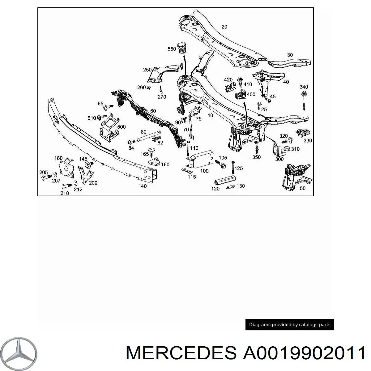 A0019902011 Mercedes 